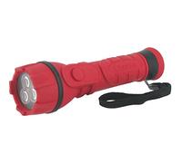 cegasa 104153 LINTERNA PRO TUBULAR 3LED, Rojo, 16cm