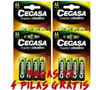 cegasa Pila lr6 1. 5v AA Super alkalina 16 unid. (3 paks + 1 de Regalo)