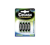 Cegasa rechargeable pack de 4 pilas recargables aaa hr03 800mah - tecn