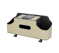 CEHJZQRPL Bandeja for Asiento de Coche, portavasos, Bandeja for Comida, reposacabezas for Asiento Trasero, Mesa for Coche con Soporte for teléfono(White)