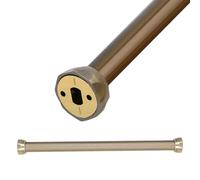 CEHJZQRPL Barra de Armario, Barra de Armario Mate for Colgar Ropa o Cortinas, Barra de Armario Resistente for Guardar Ropa(Champagne,70cm/2.3ft)