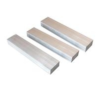 CEHJZQRPL Barra plana de aluminio cuadrada, barra plana de aluminio hoja de barras de aluminio adecuada para la industria, espesor 3 mm (Width:25mm(3pcs))