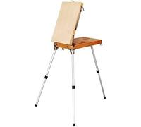 CEHJZQRPL Caballete for cuaderno, artista, pintura al óleo, caballete for acuarela, caballete de madera, caja de herramientas for pintar, suministros de arte