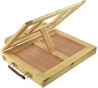 CEHJZQRPL Caballete plegable portátil Caballete de madera portátil for artistas Caja multifuncional for dibujar y pintar con cajón ajustable