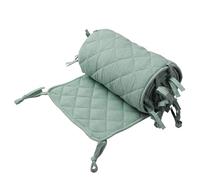 CEHJZQRPL Cubierta de riel de Cuna, Cubierta de riel de Cuna anticolisión, Funda Protectora Frontal Suave for Protector de dentición Larga, Protector de Borde de riel de Cama de Cuna(Green)