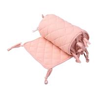 CEHJZQRPL Cubierta de riel de Cuna, Cubierta de riel de Cuna anticolisión, Funda Protectora Frontal Suave for Protector de dentición Larga, Protector de Borde de riel de Cama de Cuna(Pink)