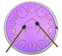 CEHJZQRPL Tambor de acero Instrumentos de percusión Handpan 14 pulgadas 15 notas Tambor de lengua con mazos Bolsa de transporte Tambor etéreo for adultos Niños Yoga Meditación Educación musical Curaci