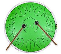 CEHJZQRPL Tambor de acero Instrumentos de percusión Handpan 14 pulgadas 15 notas Tambor de lengua con mazos Bolsa de transporte Tambor etéreo for adultos Niños Yoga Meditación Educación musical Curaci