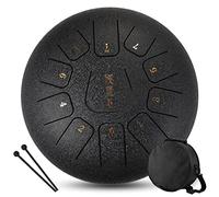 CEHJZQRPL Tambor de lengua de 12 pulgadas, 11 tonos, llave C, instrumentos de percusión de acero, tambor etéreo, tambor de mano con mazos de tambor, bolsa de transporte, regalo for principiantes, adul