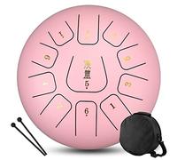 CEHJZQRPL Tambor de lengua de 12 pulgadas, 11 tonos, llave C, instrumentos de percusión de acero, tambor etéreo, tambor de mano con mazos de tambor, bolsa de transporte, regalo for principiantes, adul