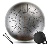 CEHJZQRPL Tambor de lengua de 12 pulgadas, 11 tonos, llave C, instrumentos de percusión de acero, tambor etéreo, tambor de mano con mazos de tambor, bolsa de transporte, regalo for principiantes, adul