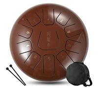 CEHJZQRPL Tambor de lengua de 12 pulgadas, 11 tonos, llave C, instrumentos de percusión de acero, tambor etéreo, tambor de mano con mazos de tambor, bolsa de transporte, regalo for principiantes, adul