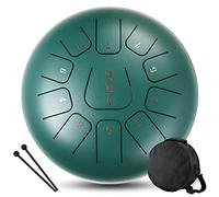 CEHJZQRPL Tambor de lengua de 12 pulgadas, 11 tonos, llave C, instrumentos de percusión de acero, tambor etéreo, tambor de mano con mazos de tambor, bolsa de transporte, regalo for principiantes, adul