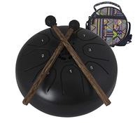 CEHJZQRPL Tambor de lengua de acero de 5,5 pulgadas, tambores de acero con llave C, 8 notas, kit de instrumentos de percusión for tambor de mano for principiantes con bolsa de viaje, mazos de tambor,