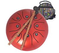 CEHJZQRPL Tambor de lengua de acero de 5,5 pulgadas, tambores de acero con llave C, 8 notas, kit de instrumentos de percusión for tambor de mano for principiantes con bolsa de viaje, mazos de tambor,