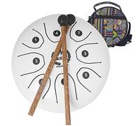 CEHJZQRPL Tambor de lengua de acero de 5,5 pulgadas, tambores de acero con llave C, 8 notas, kit de instrumentos de percusión for tambor de mano for principiantes con bolsa de viaje, mazos de tambor,
