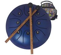 CEHJZQRPL Tambor de lengua de acero de 5,5 pulgadas, tambores de acero con llave C, 8 notas, kit de instrumentos de percusión for tambor de mano for principiantes con bolsa de viaje, mazos de tambor,