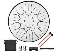 CEHJZQRPL Tambor de lengua de acero de 6 pulgadas, juego de 11 tonos, tambor de mano con baquetas, bolsa de transporte, regalo for principiantes, adultos, niños, instrumento de percusión for meditació