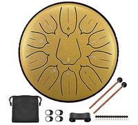 CEHJZQRPL Tambor de lengua de acero de 6 pulgadas, juego de 11 tonos, tambor de mano con baquetas, bolsa de transporte, regalo for principiantes, adultos, niños, instrumento de percusión for meditació