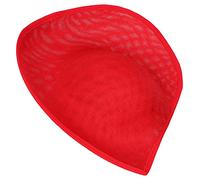 CEHTK Lágrima Sinamay Sombrero Base Platillo Sinamay ala Revuelta Sombrero Base Fascinator Base Platillo Millinery Base Sinamay Base Rojo