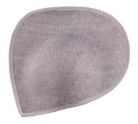 CEHTK Lágrima Sinamay Sombrero Base Platillo Sinamay ala Revuelta Sombrero Base Fascinator Base Platillo Millinery Base Sinamay Base Gris