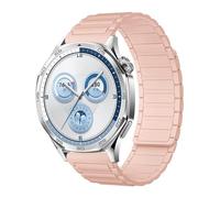 CeiBand 20mm Correas Magnética para Garmin Vivoactive 6/5/Venu Sq 2/Approach S50, Correa Pulsera de Repuesto de Silicona Ajustable para Garmin Forerunner 165/245/570 42mm/645 - Rosa