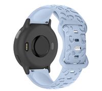 CeiBand 20mm Leopardo Tallada Correa para Garmin Forerunner 165/165 Music/Vivoactive 5/Vivomove Trend/Venu Sq 2/2 Music/Venu 2 Plus, Pulsera Silicona Correa para Amazfit Active/GTR Mini - Azul