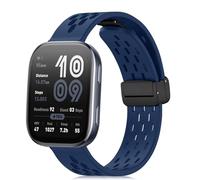 CeiBand 22mm Correas para Amazfit Bip 6/Bip 5/Cheetah Pro/Balance 2, Pulsera Reemplazo de Reloj, Magnética Silicona Banda de Deportiva para Amazfit GTR 4/3 Pro/2e/Pace/Stratos 3/Nexo - Azul oscuro