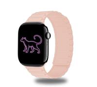 CeiBand Correas Magnética Compatible con Apple Watch Series 11 42mm/38mm/40mm/41mm, Correa Pulsera de Repuesto de Silicona Ajustable Correas para iWatch Series 11 10/9/8/7/6-1 SE3 - Rosa