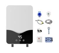 CEIEVER - Calentador de agua eléctrico instantáneo, mini, 220 V, 5500 W, para la ducha, el cuarto de baño, la cocina