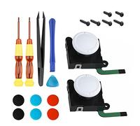 CEIEVER Juego de reparación de joystick analógico, 3D, juego de reparación de joystick para Nintendo Switch, Joy-Con controlador, lápiz analógico, juego de herramientas de reparación, 19 piezas