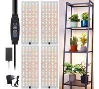 CEIEVER Lámpara LED de espectro completo, luz de cultivo con temporizador de 4/8/12H, 540 ledes, lámpara de crecimiento con 10 tipos de brillo para plantas de interior