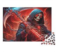 Ceigador de la Muerte Scythe Rompecabezas 1000 Piezas Cartón Premium para Parejas, Entrenamiento De Concentración, Ocio En Casa, Regalo Ideal De Inauguración para Parejas 70x50cm/1000pcs