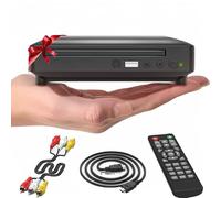 Ceihoit Mini Reproductor de DVD, Reproductor de CD/Disco para TV con Salida HDMI/AV, Cables HDMI/AV incluidos, HD 1080P Compatible con Sistema PAL/NTSC Incorporado Entrada USB (Small)