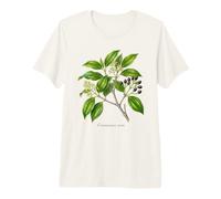 Ceilán Canela Planta ilustración Cinnamomum verum Camiseta Premium