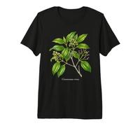 Ceilán Canela Planta ilustración Cinnamomum verum Camiseta Premium