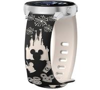 CeiLarv Correa de reloj de 20 mm para Garmin Vivoactive 6/Vivoactive 5/Forerunner 165 Music/Vivomove Trend/Approach S44/Approach S50, correa de silicona transpirable y cómoda, color negro y luz de