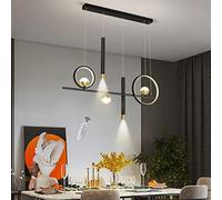 Ceiling Acrylic Sphere Pendant Lamp Dining Kitchen Island Contemporary Ceiling Hanging Light Fixture for Living Room Restaurant 48W L100cm