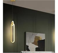 Ceiling American Industrial Gold Acrylic Fixtures, LED Minimalist Pendant Lighting, Dining Room, Cafe, Bedroom, Study, Kitchen Island, Bar