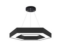 Ceiling and Wrought Iron Chandeliers Creative LED Hexagonal White Light Pendant Light Fixture Living Room Dining Room Office Gym Lighting 28W