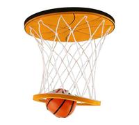 Ceiling Basketball Hoop - Small Sports Goal for Indoor Fun, Stress Relief with Bounce-Back Ball, Bedroom Dormitory Kids Room Party, Colorful Flexible, Easy Mounting, 13.39x13.39x3.94 Inches