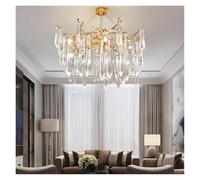 Ceiling Bubble Candle Crystal Chandelier Copper LED Pendant Bird Living Room Bedroom Hotel Hanging Light, Home décor