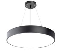 Ceiling Chandelier Round Creative Acrylic Pendant Light Minimalist Studio LED Chandelier Wrought Iron Hanging Lamp Fixtures for Clothing Restaurant Bar Mall Office Meeting Room (Color :