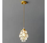 Ceiling Classical American Light, Crystal Gold Chandelier, Creative Personalised Pendant Ceiling Fixture Lamp for Bedroom, Study Hanging Lights
