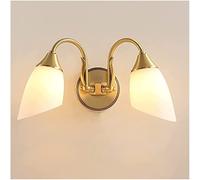 Ceiling Creative Wall E27 Gold Wall Lamp with Glass Shade Farmhouse LED Wall Light Indoor Decorative Lighting Fixtures for Bedroom Living Room Hallway Kitchen