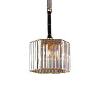 Ceiling Crystal Chandelier Lighting Fixture for Bedroom Hallway Bar Kitchen Bathroom Elegant Golden Hexagon Pendant Light