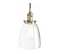 Ceiling Cylinder Chandelier,E27 Clear Glass Brass Kitchen Island Light,Bedroom Bedside Study Dining Hanging Lights Living Room Pendant Ceiling Fixture Lamp