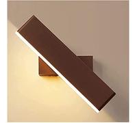 Ceiling Decorative Wall Creative LED Wall Lamp 350 Degree Adjustable Wall Light Indoor Lighting Fixture for Bedroom Living Room Hallway Stairs Hotel Bedside (Color : Gold, Size : White Light) (