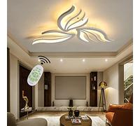 Ceiling Dimmable LED Ceiling Lights with Remote Control Living Bedroom Flower Acrylic Shade Chandelier Fixture for Lounge Kids Room Kitchen Islands and Office Fittings.