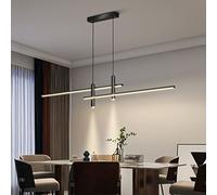 Ceiling Dimmable LED Pendant Ceiling Light with Remote Control Kitchen Island Dining Table Living Room Black Spotlight Chandelier for Bedroom and Lounge cm